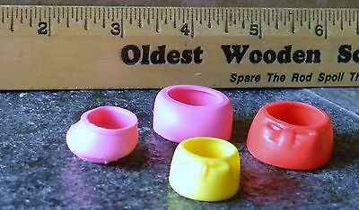VINTAGE DOLL SHOES RUBBER VARIOUS SIZES AND COLORS (4)