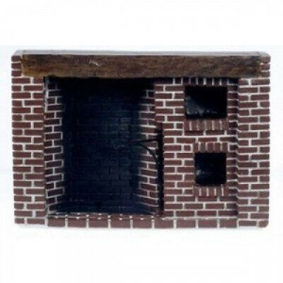Dollhouse Colonial Walk-in Fireplace. Superior Dollhouse Miniatures. Best Price
