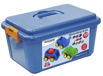 Miniland School Set Minimobil, 11cm , 10-Units/Container. Shipping Included