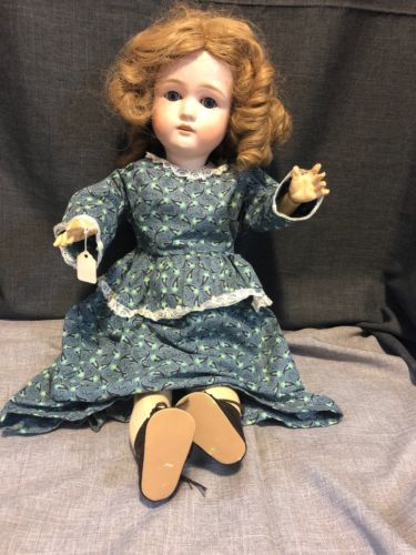RARE Antique Bisque Head American Made D Taft 1910 Doll