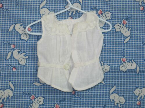 Antique Victorian Edwardian DOLL~Corset Cover Camisole Blouse-Ginny Muffie Doll
