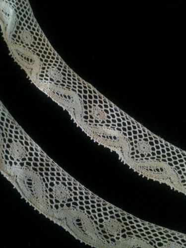 Antique French Lace Trim Fragments Dainty German Bisque Doll Blythe Edging