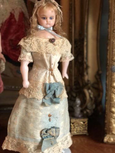 Antique English Poured Wax Doll. So Lovely! Amazing