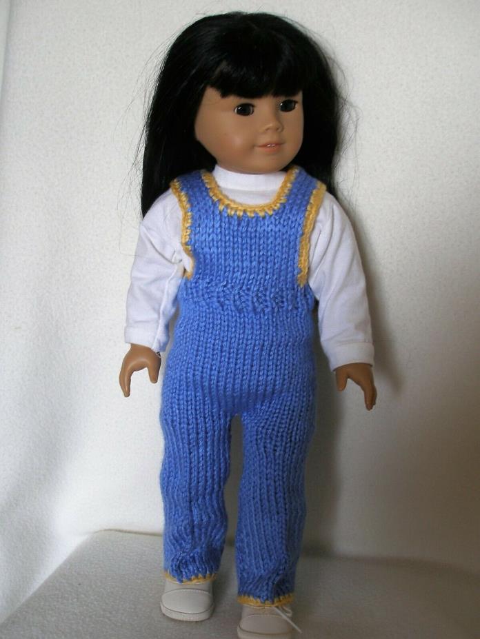 clothes for 18 inch dolls like American Girl dolls hand-knit coverall