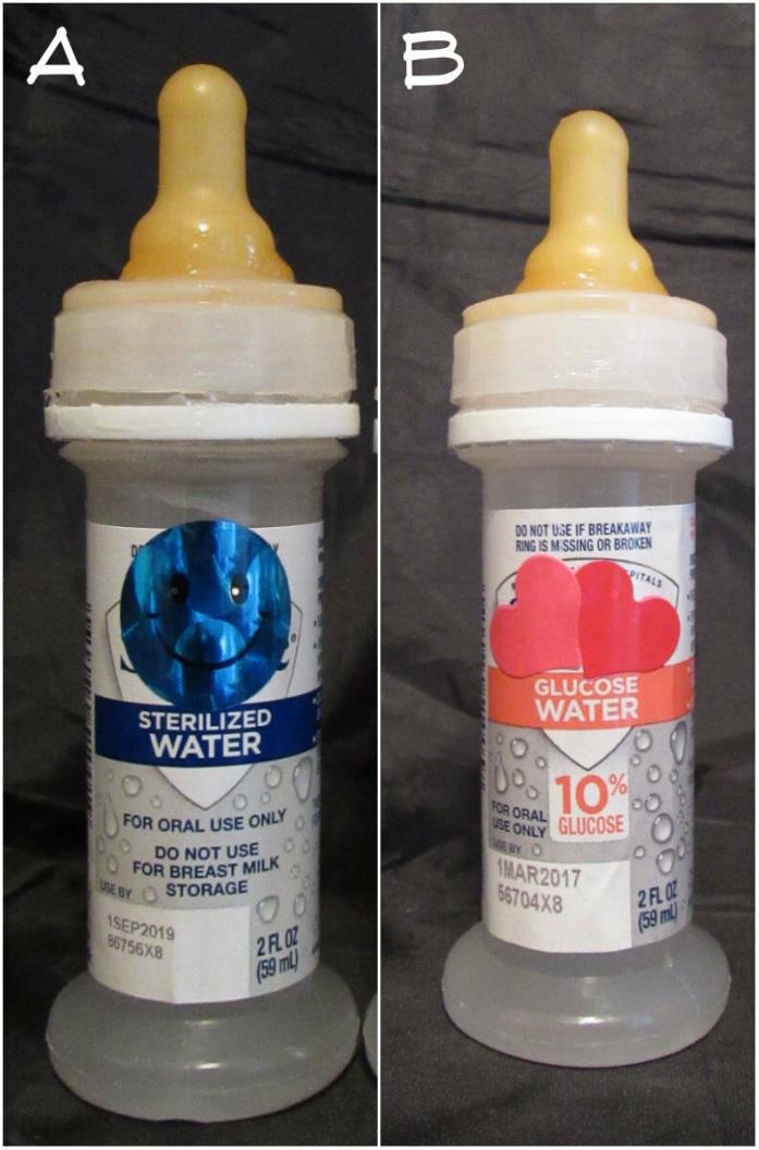 Reborn baby doll bottle 2 ounce fake hospital glucose or sterilized water bottle