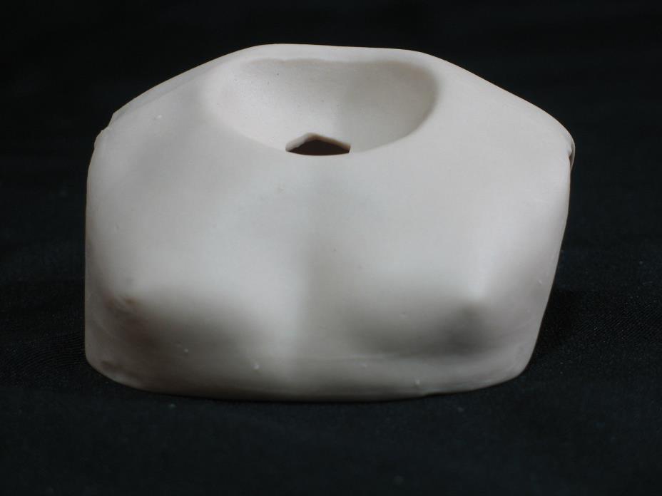 Vintage Bisque Porcelain Doll Shoulder Plate New Old Stock 3 1/8