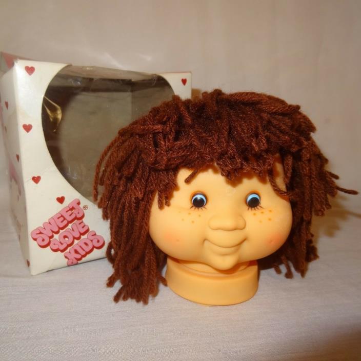 Doll Head Brown Hair Sweet Love Kids 4
