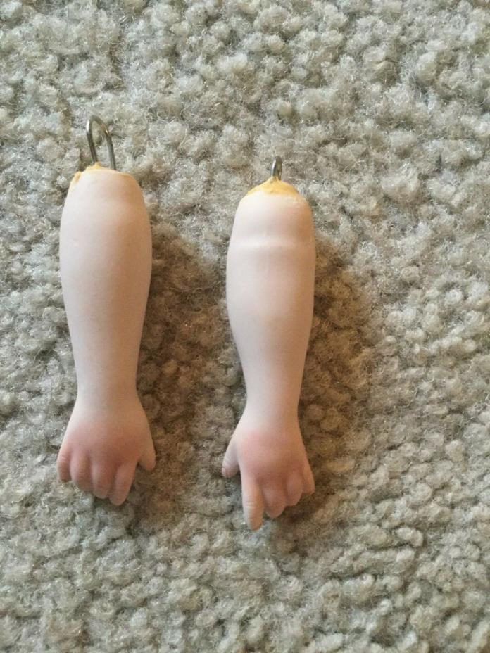 Doll Arms Hands Fingers Closed Fingers Porcelain 2