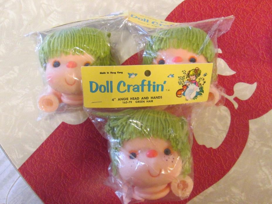 Mangelsen's/Doll Craftin' Lot of 3 Green Hair 4