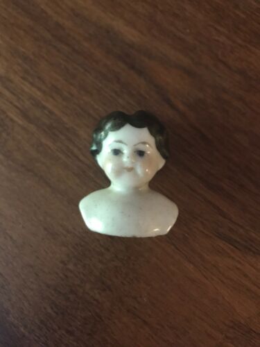 Vintage Doll Head Bust Miniature Porcelain
