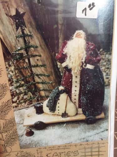 Katie’s Homespun Stitches Night Before Christmas 15” Santa Doll Pattern Holiday
