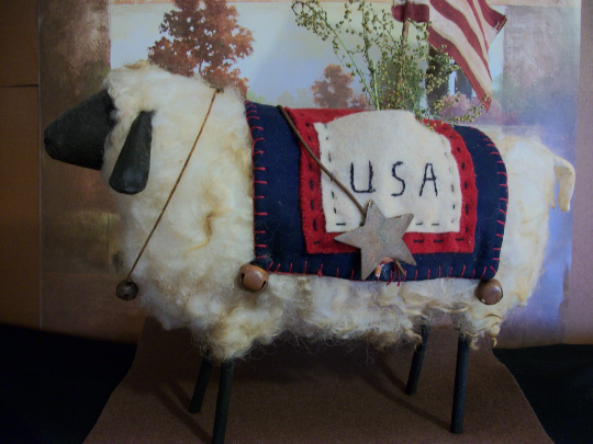 PATTERN, Primitive doll,sewing,handmade,sheep by Dumplinragamuffin