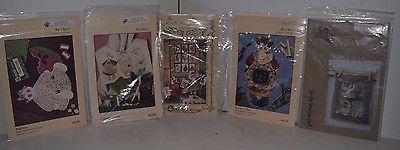 Folk Art Sewing Rag Doll Craft Pattern Lot of 5 lot55