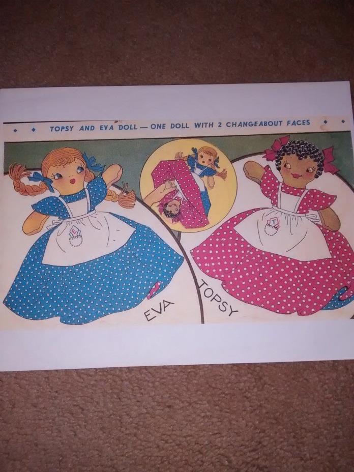 Topsy & Evva Doll Pattern 50's vintage upside down doll