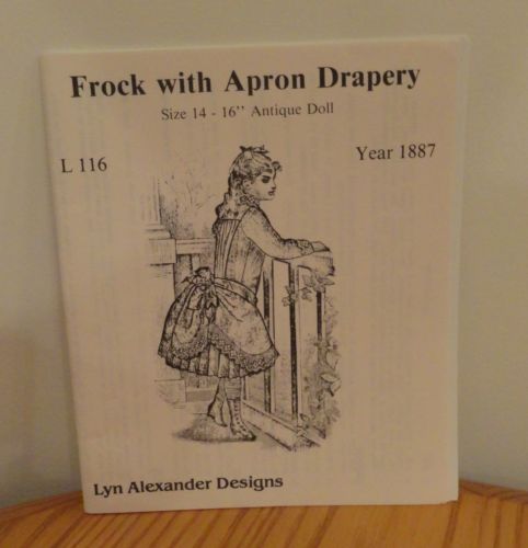 L 116 Lyn's Doll House Frock With Apron Drapery Size 14=16