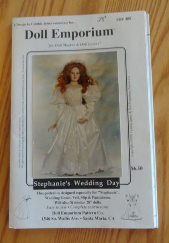 Doll Emporium Stephanie's Wedding Day Doll Pattern DE 409