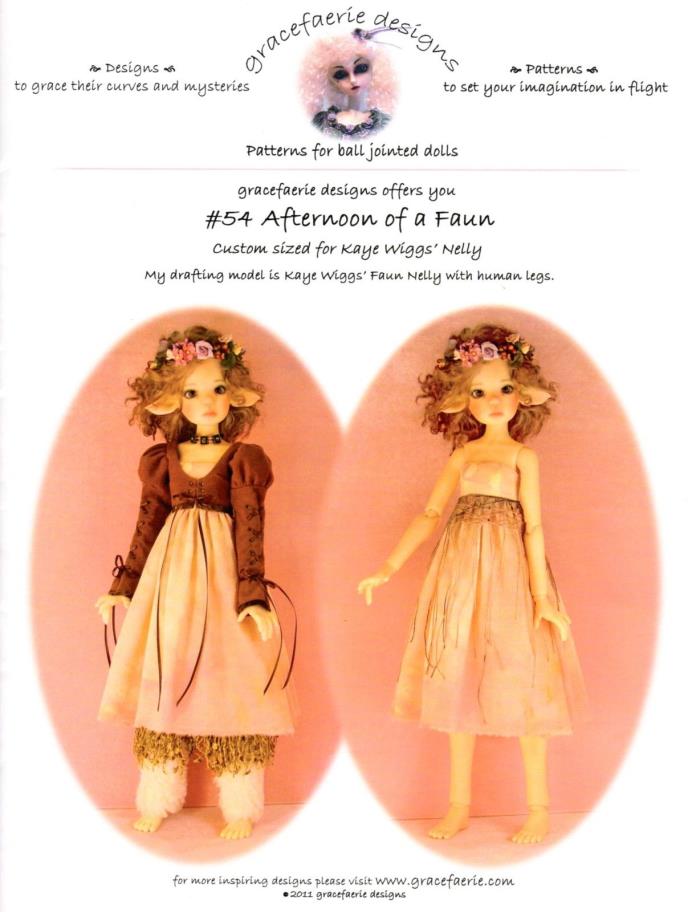 Uncut Doll PATTERN #54 Afternoon of Faun for 53cm - 21