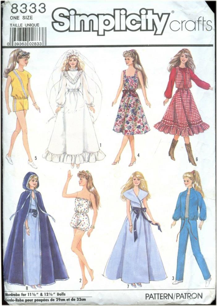 Cutout Simplicity 8333 Pattern 11.5