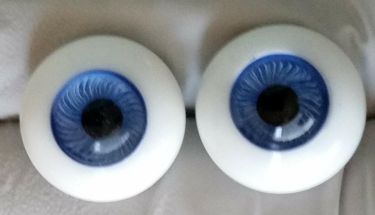 16MM KAIS GLASS PAPERWEIGHT EYES BLUE CL