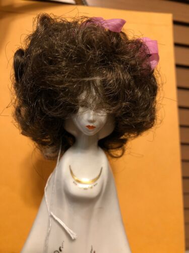 NEW DOLL WIG Style VICKIE Size 6-7 Color Light Brown Curls & High Pigtails