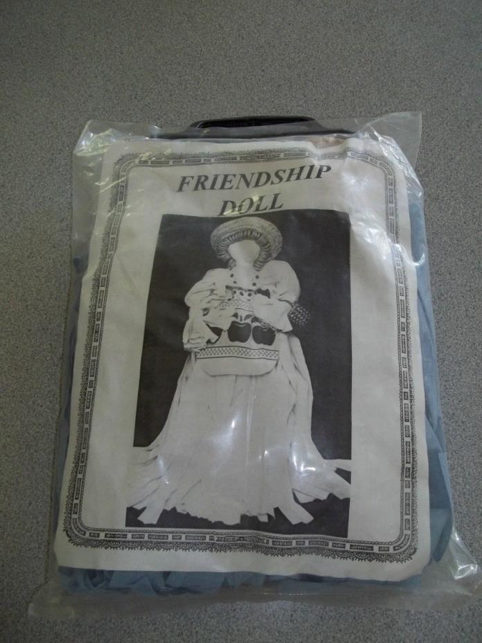 FRIENDSHIP RAG DOLL CRAFT DOLL KIT, SUPPLIES & DIRECTIONS INCLUDED