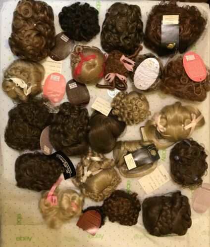 Large Lot of Misc Doll Wigs.  Lot B