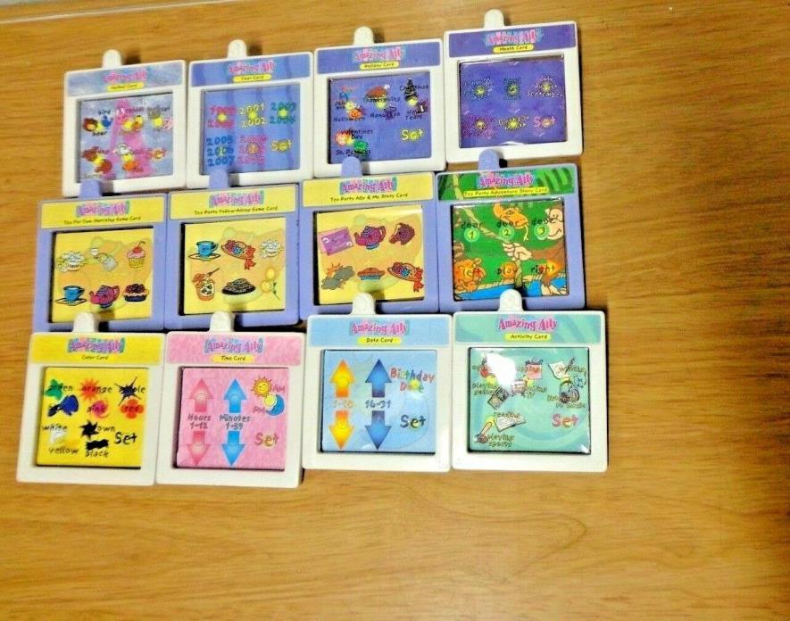 12 PLAYMATES AMAZING ALLY INTERACTIVE CARTRIDGES ACTIVITY CARDS great condition
