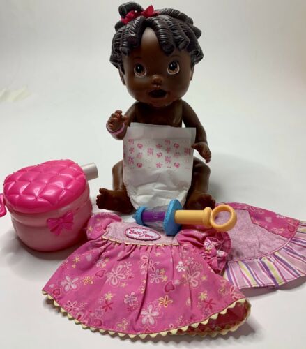 BABY ALIVE African American Baby Doll Black Hair Lot