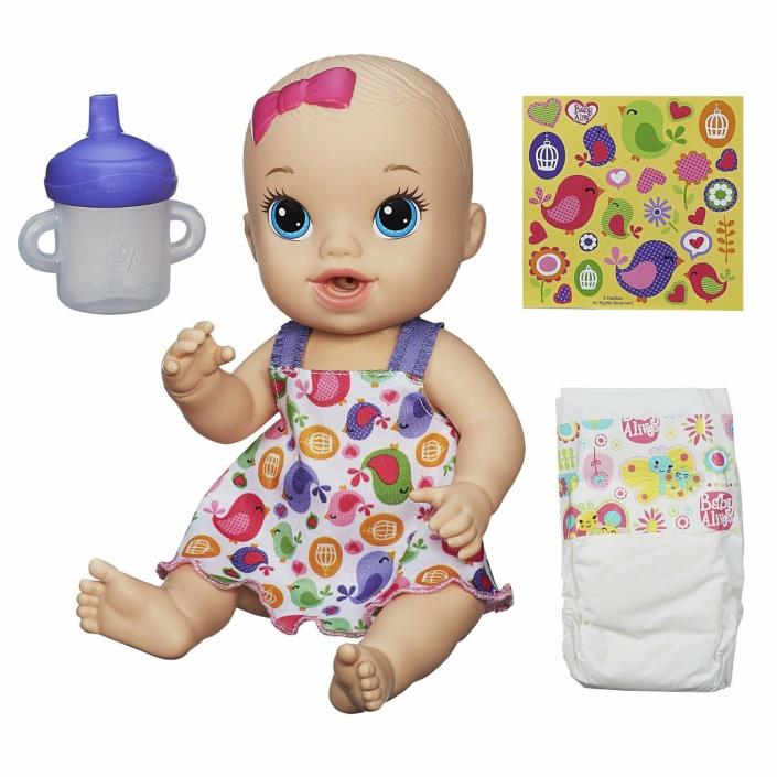 2 Baby Alive Sips 'N Cuddles 1st Wave Girl Dolls - Twins Sisters Drinks Wets