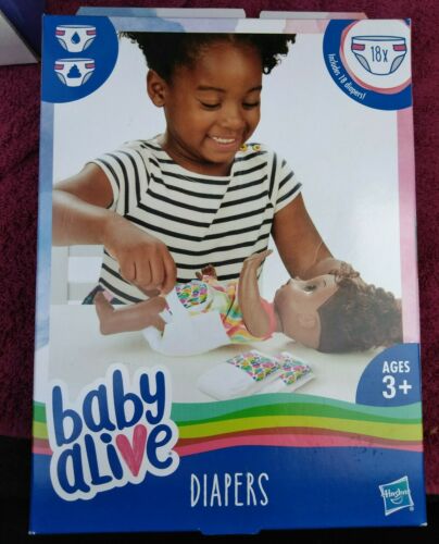 Baby Alive Diaper Refill Pack of 18 Count, New, FREE SHIPPING!