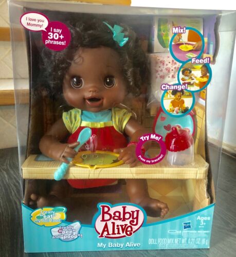 Baby Alive My Baby Alive African Doll 2010 New In Box Hasbro