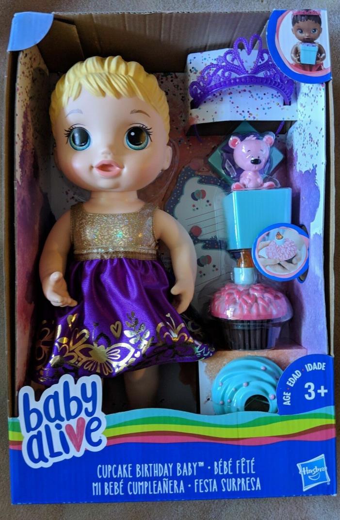 Hasbro Baby Alive Cupcake Birthday Baby NIB