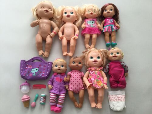 (8) Baby Alive Girl Dolls Clothing Accessories Diaper