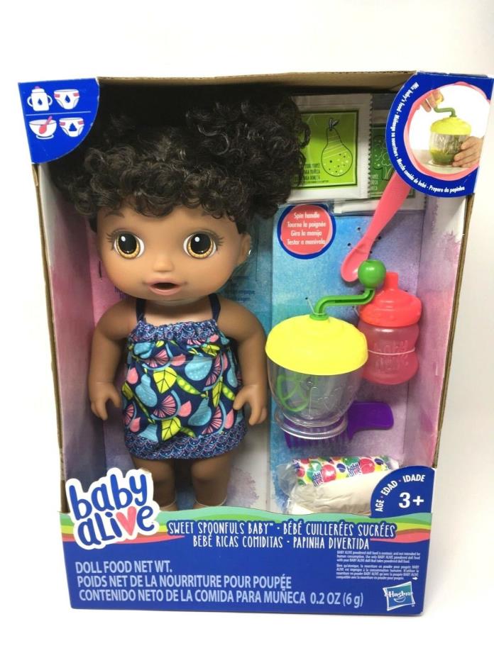 Baby Alive Sweet Spoonfuls AA Baby Girl Doll - minor package damage, see photos