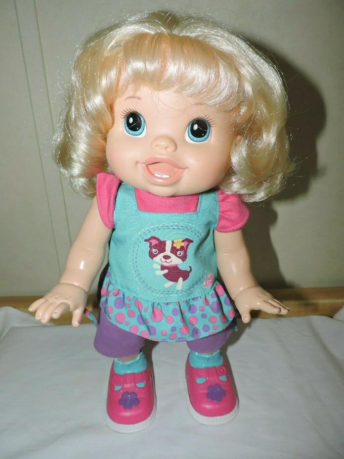 Baby Alive I Wanna Walk Doll 2011 Blond Walking Talks Original Clothes Works