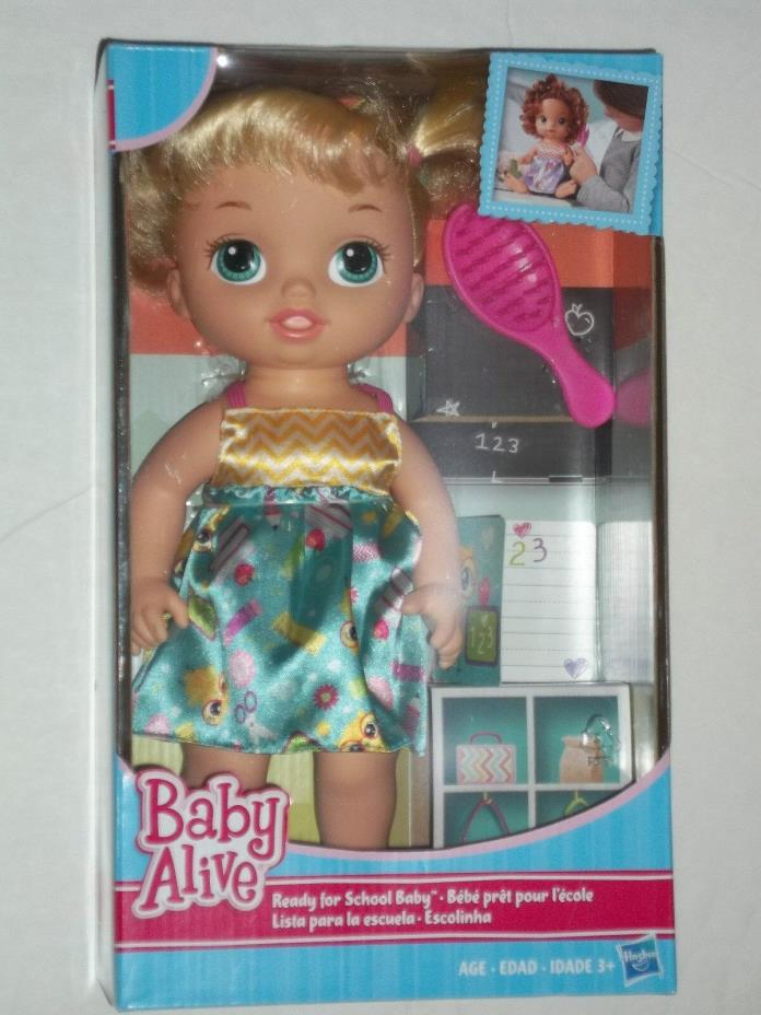 Baby Alive—Ready for School Doll by Hasbro--Blonde Hair – NRFB