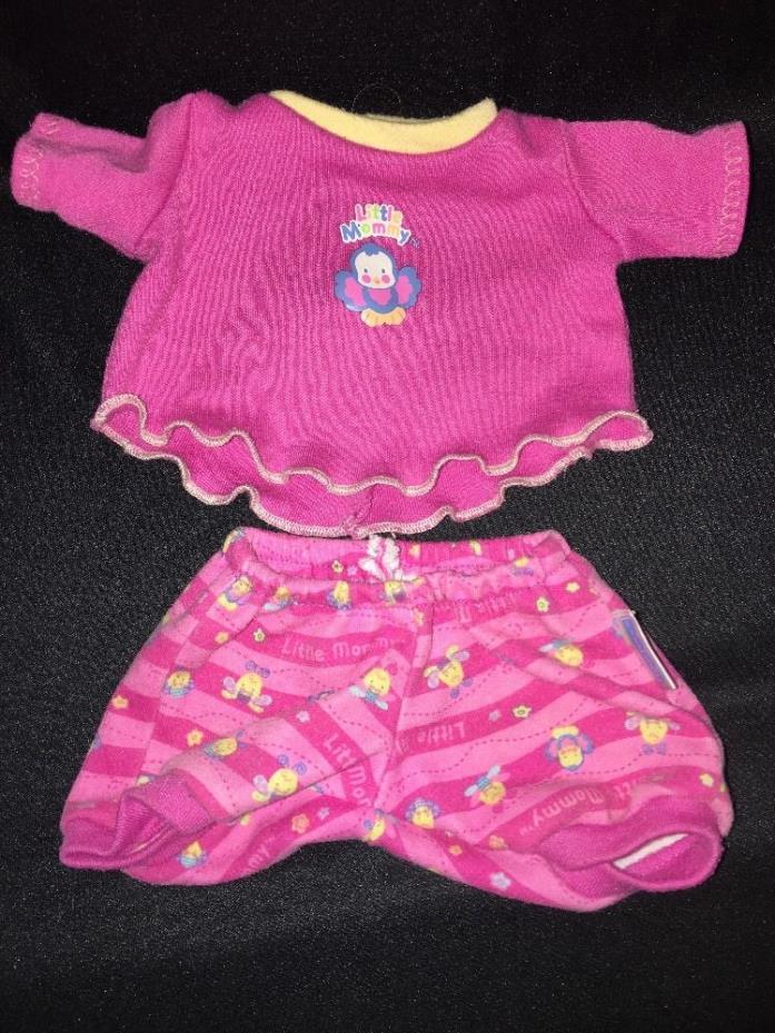 FISHER-PRICE Little Mommy Doll CLOTHES Bloomers Top BLUE BIRDS BEES Fit 12