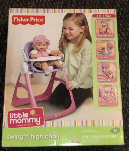 4-in-1 RARE Fisher Price Little Mommy Swing N High Chair