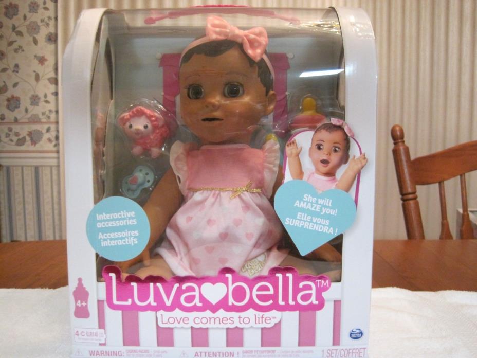 LUVABELLA INTERACTIVE RESPONSIVE BRUNETTE BABY GIRL DOLL--NEW--FACTORY SEALED