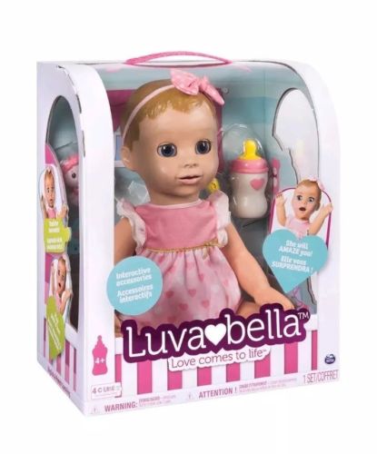 Luvabella Blonde Hair, Responsive Baby Doll with Real Expressions and Movement