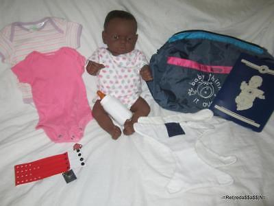 NICE RealCare Baby Think It Over Doll G6 Gen 6 Black African Girl Female Extras