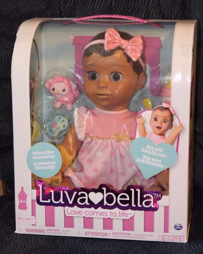 LUVABELLA Doll BRUNETTE Hair Baby Interactive IN HAND Luva Bella Responsive HTF