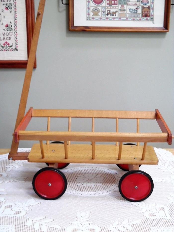 Toy Farm Cart Hay Pumpkin Wooden Cart/Wagon EUC