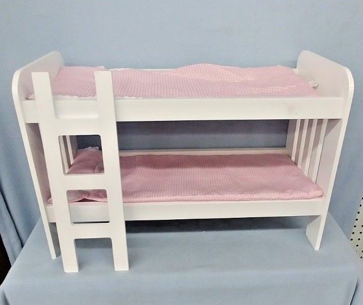 Doll Bunk Bed With Bedding and Ladder