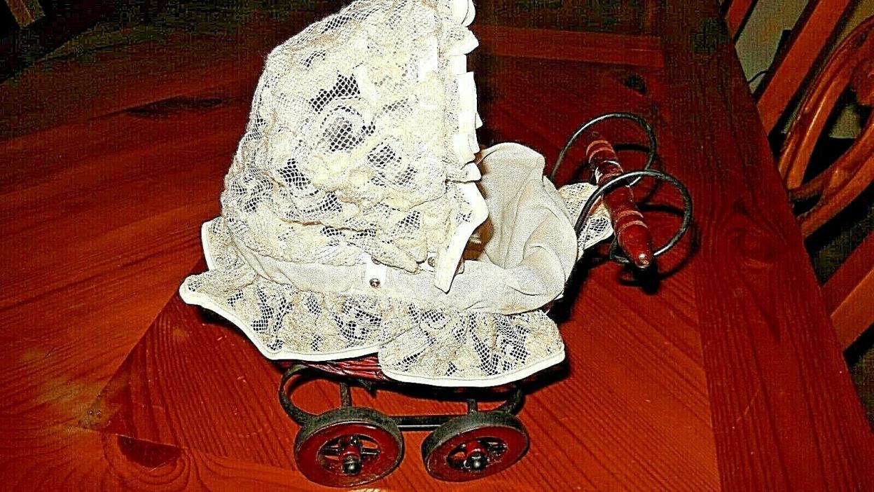 Smaller Victorian Style Doll Stroller 11 x 9