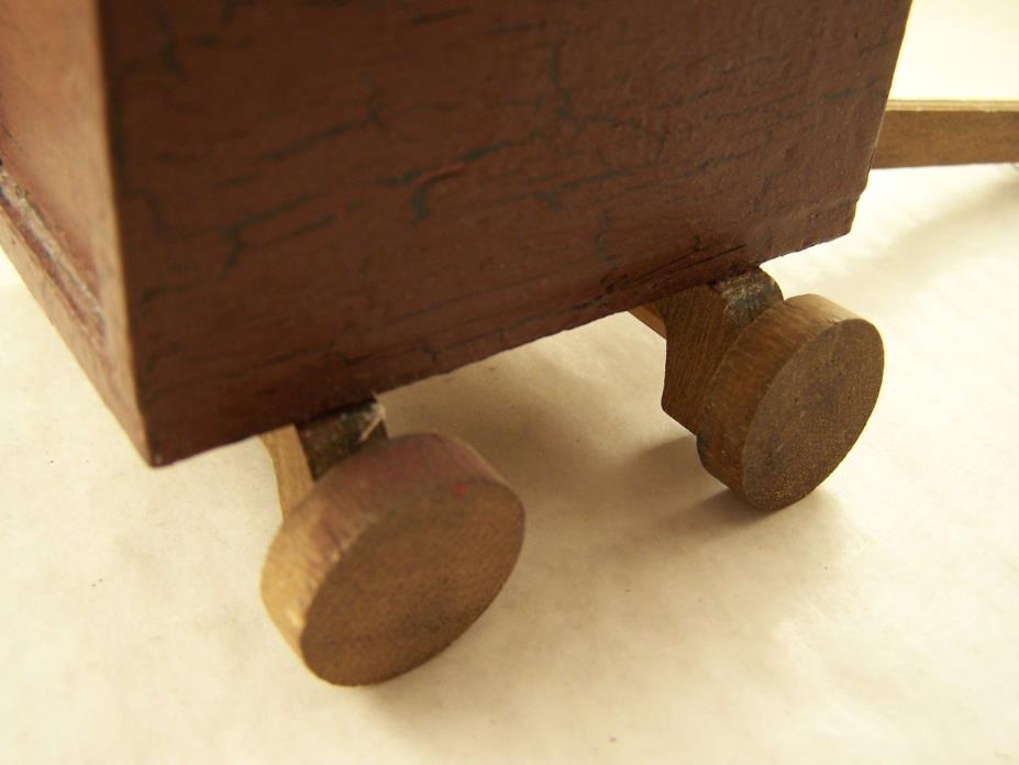 Wooden small trailer for doll use