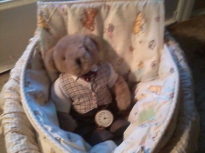COZY DOLL DISPLAY BASKET POOH BEAR BASSINET REBORN ADORA TURNER RUBERT DRAKE