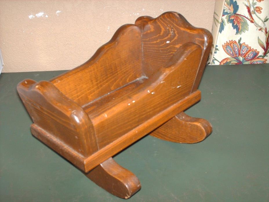 Wooden Doll Cradle 9