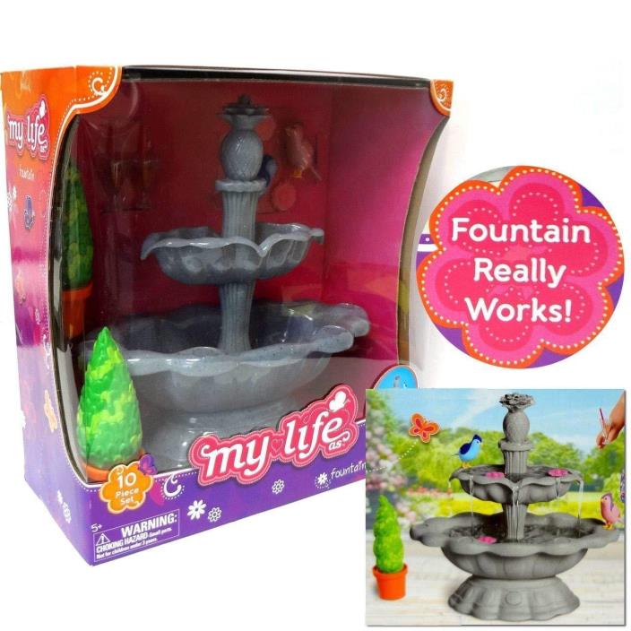 NEW My Life As Barbie Doll Play Fountain Toy Electronic WORKS Dollhouse Decor