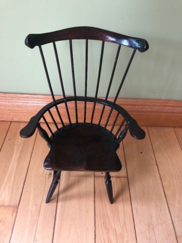 Doll Size Chair Windsor miniature 15.5” Tall